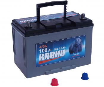 11 999 р. Аккумулятор KARHU Asia 100Ач KARHU 6ст100(1) 115d31r  с доставкой в г. Керчь. Увеличить фотографию 2