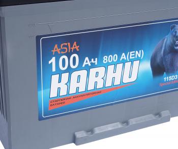 11 999 р. Аккумулятор KARHU Asia 100Ач обратная полярность KARHU 6ст100(0) 115d31l  с доставкой в г. Керчь. Увеличить фотографию 2