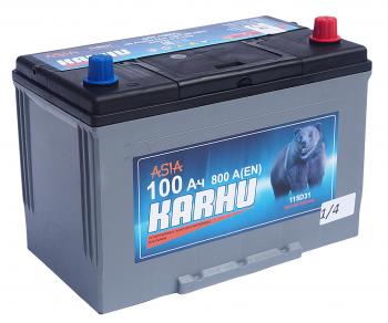 11 999 р. Аккумулятор KARHU Asia 100Ач обратная полярность KARHU 6ст100(0) 115d31l  с доставкой в г. Керчь. Увеличить фотографию 1