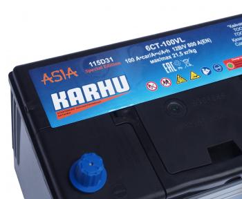 11 999 р. Аккумулятор KARHU Asia 100Ач обратная полярность KARHU 6ст100(0) 115d31l  с доставкой в г. Керчь. Увеличить фотографию 3