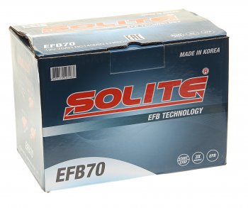 16 999 р. Аккумулятор SOLITE EFB 70Ач обратная полярность SOLITE 6ст70(0)  с доставкой в г. Керчь. Увеличить фотографию 3