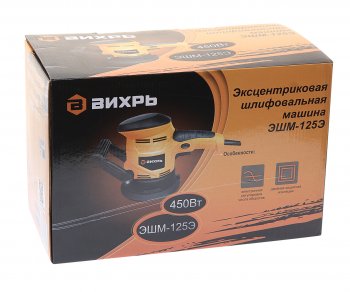 3 999 р. Машина шлифовальная эксцентриковая 450Вт 125мм 4000-13000обмин. ВИХРЬ ВИХРЬ эшм-125э  с доставкой в г. Керчь. Увеличить фотографию 4