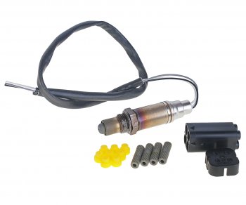 6 949 р. Датчик кислорода универсальный 4 контакта BOSCH BOSCH 0258986507  с доставкой в г. Керчь. Увеличить фотографию 1