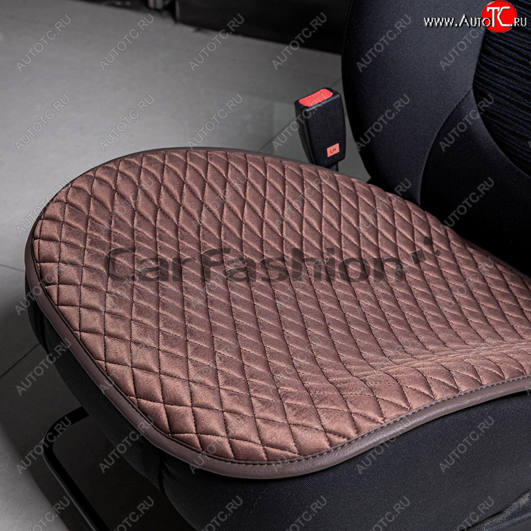 899 р. Накидка на сиденье велюр кофе (1 предм.) Palermo Mini CARFASHION CARFASHION 23046  с доставкой в г. Керчь