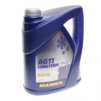 1 369 р. Антифриз синий -40C 5л AG11 Longterm IAT 4011 MANNOL MANNOL 2037  с доставкой в г. Керчь. Увеличить фотографию 1