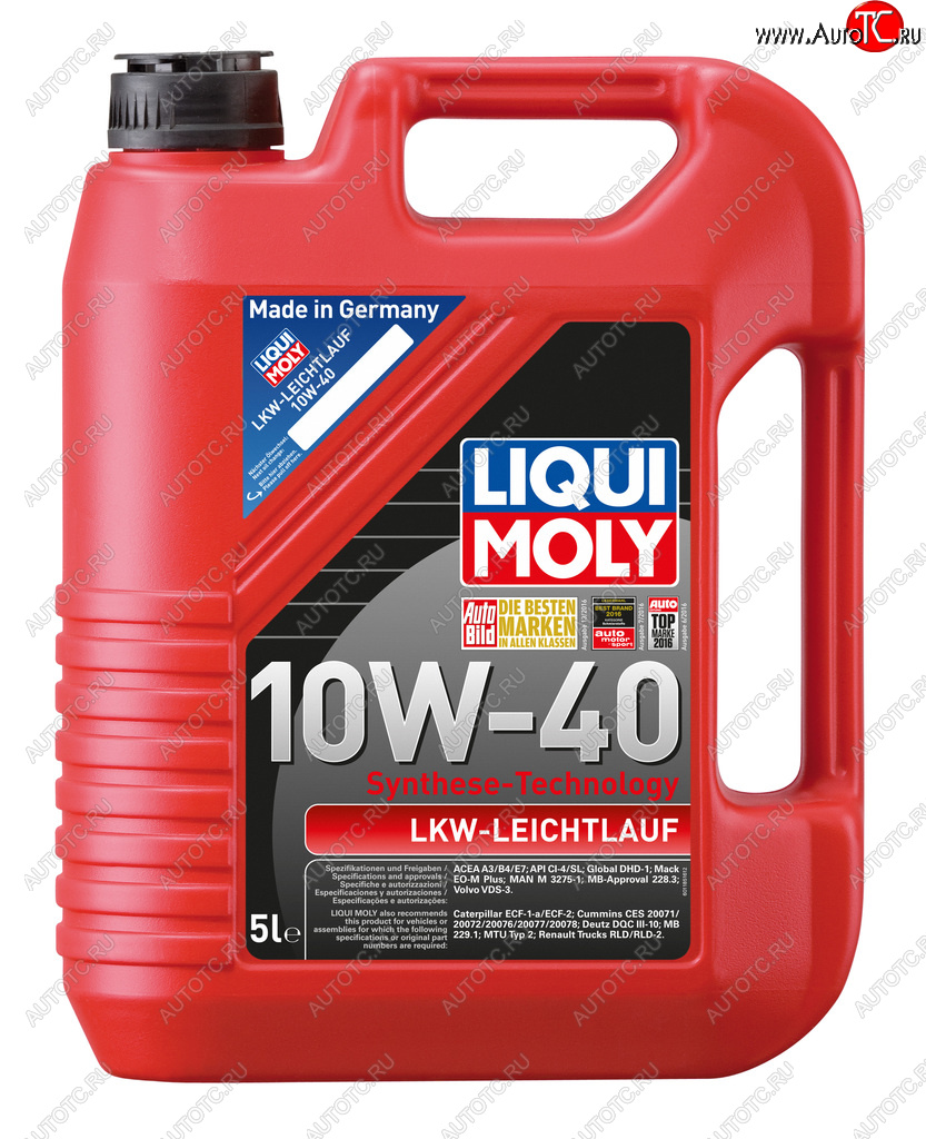 6 399 р. Масло моторное LKW LEICHTLAUF 10W40 синт.5л LIQUI MOLY LIQUI MOLY 1185  с доставкой в г. Керчь