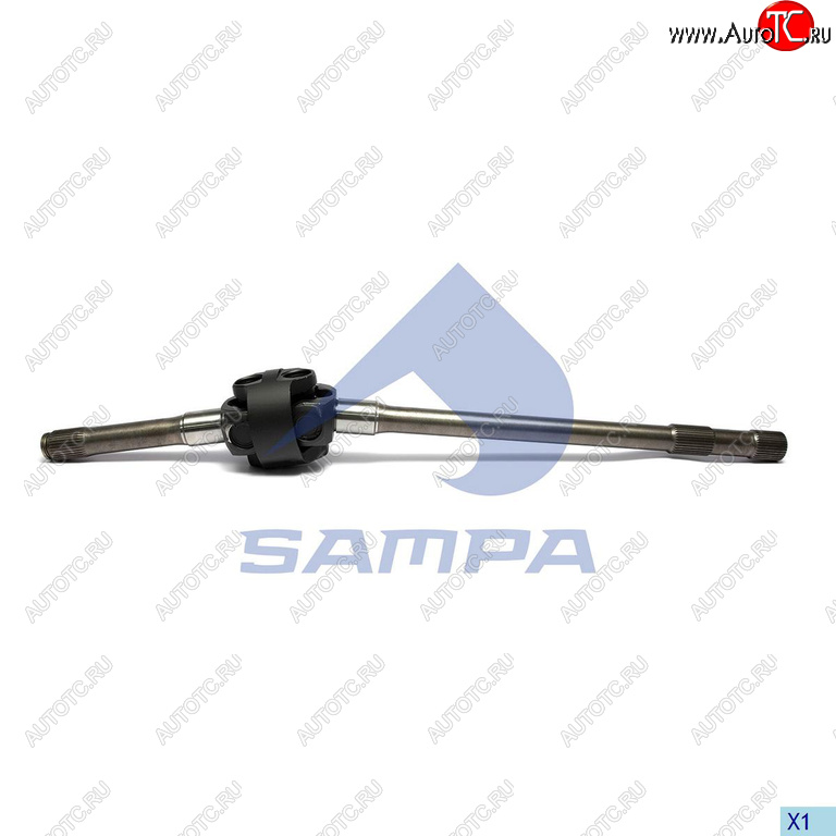 56 999 р. Вал карданный MAN TGA,TGL,TGM,TGS,TGX переднего привода L=1090мм SAMPA SAMPA 026.195  с доставкой в г. Керчь