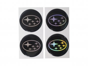 264 р. Эмблема диска колесного SUBARU (6см) комплект 4шт. AUTOSTICKERS 02155  с доставкой в г. Керчь. Увеличить фотографию 1