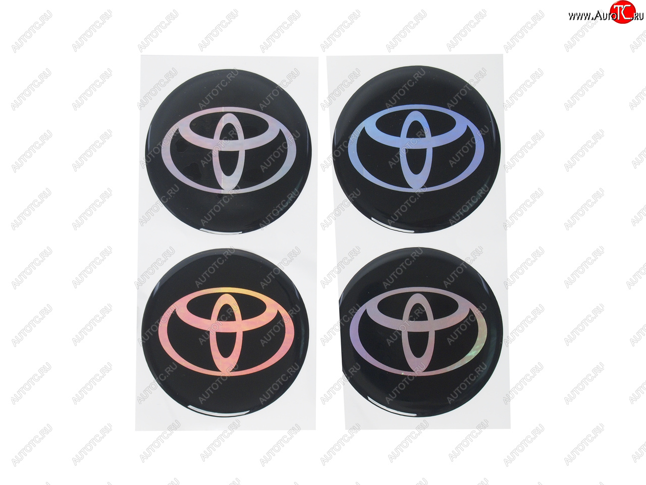266 р. Эмблема диска колесного TOYOTA (6см) комплект 4шт. AUTOSTICKERS 02145  с доставкой в г. Керчь