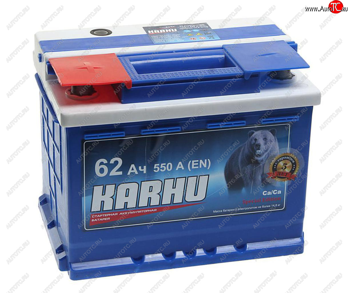 7 299 р. Аккумулятор KARHU 62Ач KARHU 6ст62(1)  с доставкой в г. Керчь