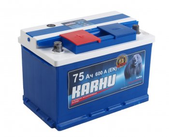 8 399 р. Аккумулятор KARHU 75Ач KARHU 6ст75(1)  с доставкой в г. Керчь. Увеличить фотографию 2