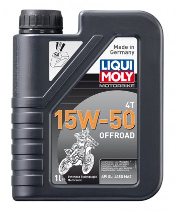 1 669 р. Масло моторное для 4-х тактных двигателей MOTORBIKE 4T OFFROAD 15W50 синт.1л LIQUI MOLY LIQUI MOLY 3057  с доставкой в г. Керчь. Увеличить фотографию 1