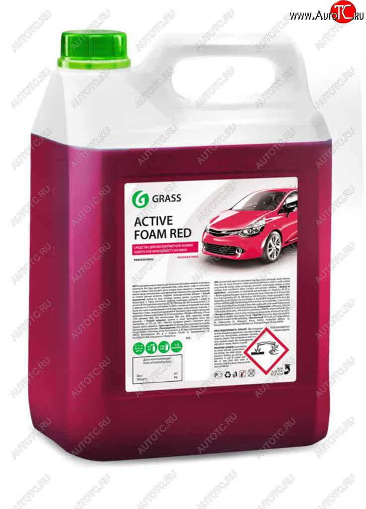 1 549 р. Шампунь для бесконтактной мойки 5.8кг Active Foam Red GRASS GRASS 800002  с доставкой в г. Керчь