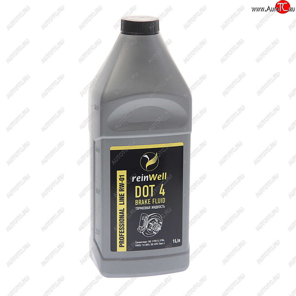 589 р. Жидкость тормозная DOT-4 1л REINWELL REINWELL 3205  с доставкой в г. Керчь