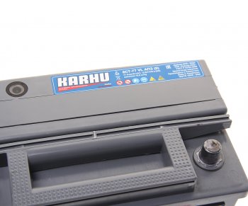 8 949 р. Аккумулятор KARHU 77Ач обратная полярность KARHU 6ст77(0)  с доставкой в г. Керчь. Увеличить фотографию 3