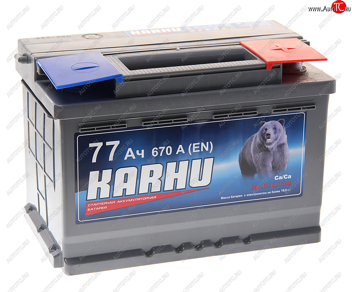8 949 р. Аккумулятор KARHU 77Ач обратная полярность KARHU 6ст77(0)  с доставкой в г. Керчь