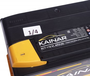 12 949 р. Аккумулятор KAINAR 110Ач обратная полярность KAINAR 6ст110(0)  с доставкой в г. Керчь. Увеличить фотографию 3