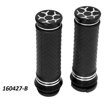 3 419 р. Грипсы на руль 25мм Harley-Davidson 3 КитайскиеЗапчасти пм-00025600  с доставкой в г. Керчь. Увеличить фотографию 1