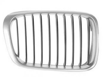Правая решетка радиатора BodyParts BMW 3 серия  E46 (1998-2001) седан дорестайлинг (хром серый)