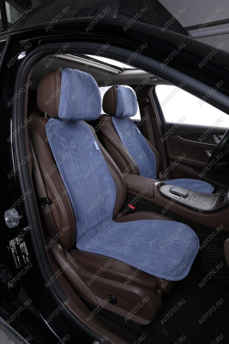 5 549 р. Накидка на сиденье (на весь салон Max Plus алькантара) Автопилот   (синий)  с доставкой в г. Керчь