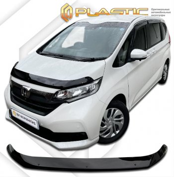 1 999 р. Дефлектор капота (рынок Японии) CA-Plastic Honda Freed GB7,GB8,GB5,GB6 минивэн рестайлинг (2019-2024) (серия Classic черный)  с доставкой в г. Керчь. Увеличить фотографию 2