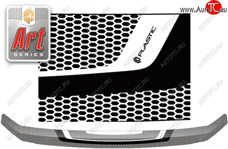2 199 р.  Дефлектор капота CA-Plastic  Mazda CX-8  KG2P KG5P (2017-2022) дорестайлинг (Серия Art черная)  с доставкой в г. Керчь