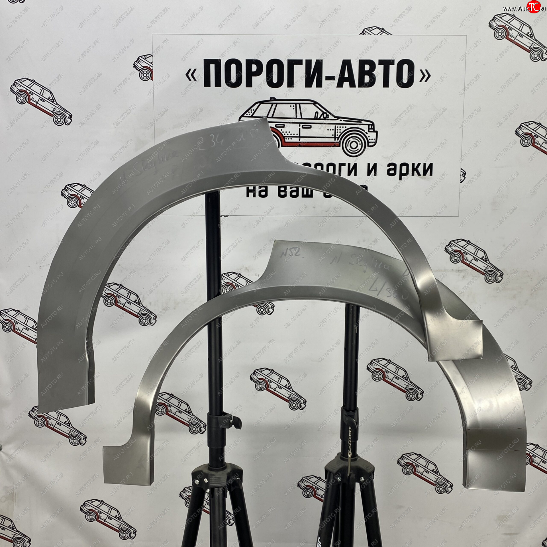 2 199 р. Ремонтные арки задних крыльев (Правая арка) Пороги-Авто Nissan Skyline R34 (1999-2002) (холоднокатаная сталь 0,8мм)  с доставкой в г. Керчь