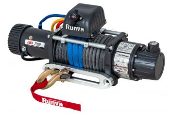 79 469 р. Лебёдка электрическая двухскоростная 12V Runva 12000 lbs 5443 кг (синтетический трос)  ewd12000ssr  с доставкой в г. Керчь. Увеличить фотографию 5