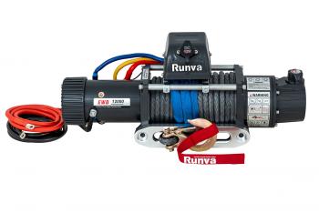 79 469 р. Лебёдка электрическая двухскоростная 12V Runva 12000 lbs 5443 кг (синтетический трос)  ewd12000ssr  с доставкой в г. Керчь. Увеличить фотографию 4