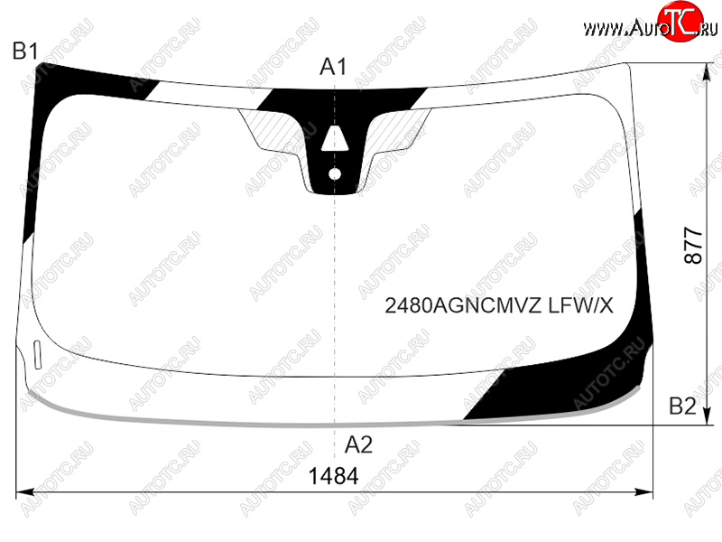 11 549 р. Стекло лобовое (Камера Датчик дождя Молдинг) BMW X2 17- XYG 2480AGNCMVZ LFW/X  с доставкой в г. Керчь