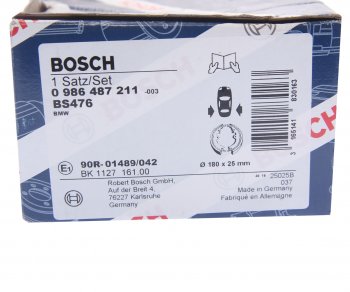 1 879 р. Колодки тормозные задние барабанные 4шт. BOSCH BMW 5 серия E34 универсал (1988-1996)  с доставкой в г. Керчь. Увеличить фотографию 4