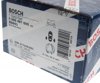 2 199 р. Колодки тормозные задние барабанные 4шт. BOSCH Mercedes-Benz Viano W638 (1996-2003)  с доставкой в г. Керчь. Увеличить фотографию 4