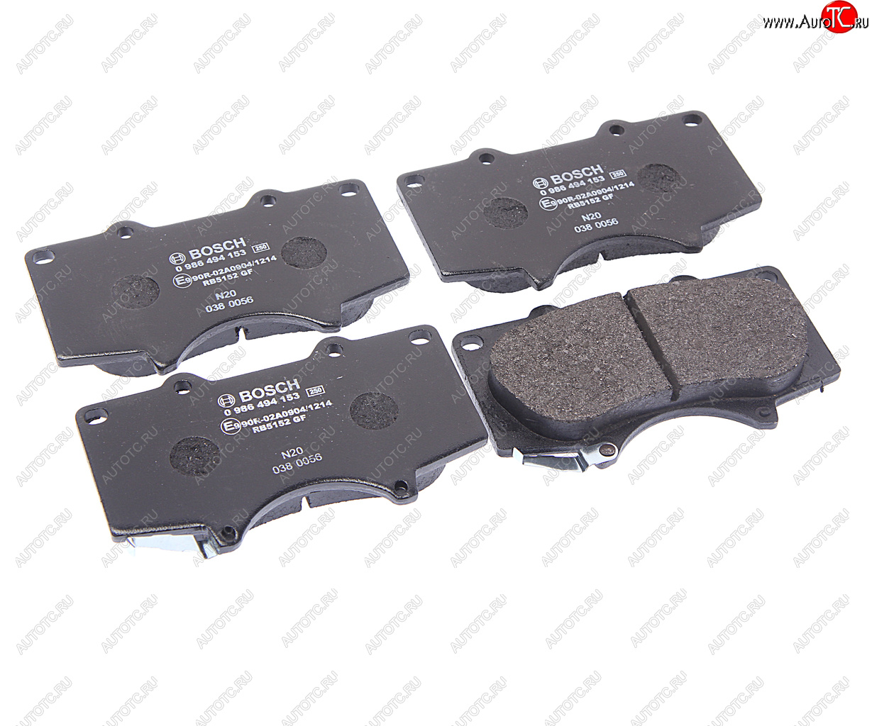 3 089 р. Колодки тормозные передние (4шт.) BOSCH Toyota Land Cruiser Prado J120 (2002-2009)  с доставкой в г. Керчь