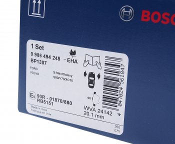 4 399 р. Колодки тормозные передние (4шт.) BOSCH Ford Galaxy 2 рестайлинг (2010-2015)  с доставкой в г. Керчь. Увеличить фотографию 3