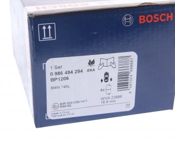 3 789 р. Колодки тормозные задние (4шт.) BOSCH BMW X6 E71 рестайлинг (2012-2014)  с доставкой в г. Керчь. Увеличить фотографию 4