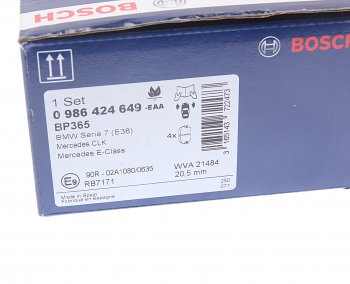 5 999 р. Колодки тормозные передние (4шт.) BOSCH Land Rover Discovery 4 L319 (2009-2016)  с доставкой в г. Керчь. Увеличить фотографию 4