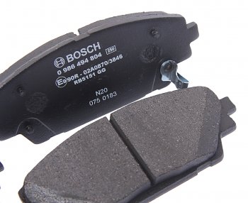 2 599 р. Колодки тормозные передние (4шт.) BOSCH Mazda 3/Axela BM дорестайлинг седан (2013-2016)  с доставкой в г. Керчь. Увеличить фотографию 2