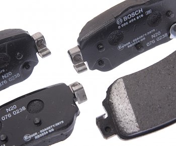 2 079 р. Колодки тормозные задние (4шт.) BOSCH Nissan Qashqai 2 J11 дорестайлинг (2013-2019)  с доставкой в г. Керчь. Увеличить фотографию 2