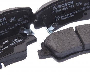 2 269 р. Колодки тормозные задние (4шт.) BOSCH Hyundai Sonata EF дорестайлинг (1998-2001)  с доставкой в г. Керчь. Увеличить фотографию 2