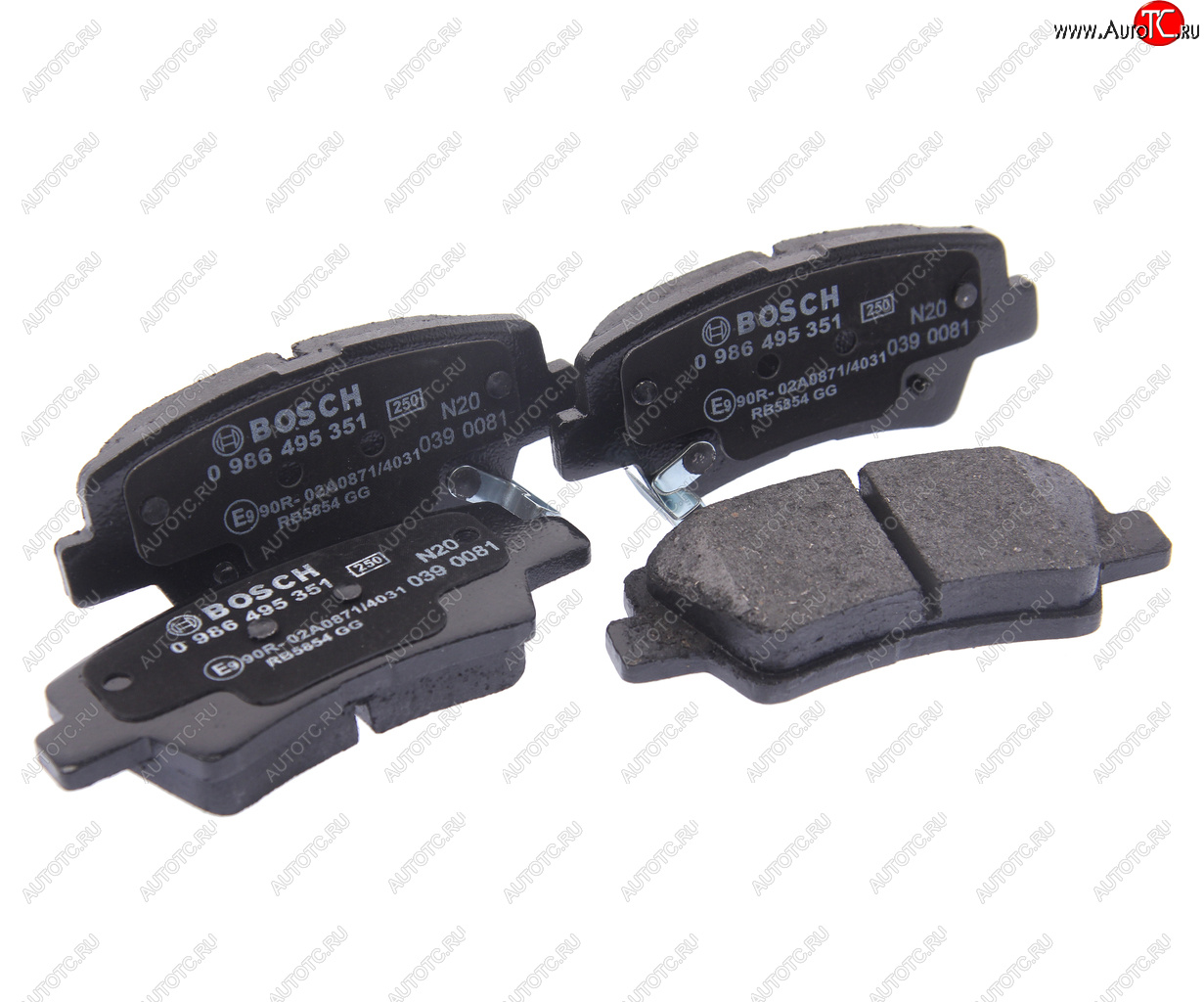 2 269 р. Колодки тормозные задние (4шт.) BOSCH Hyundai Sonata EF дорестайлинг (1998-2001)  с доставкой в г. Керчь