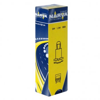 123 р. Лампа 24V 1.2W EBSR4 желтый патрон Plastic Base NARVA NARVA 170223000  с доставкой в г. Керчь. Увеличить фотографию 1