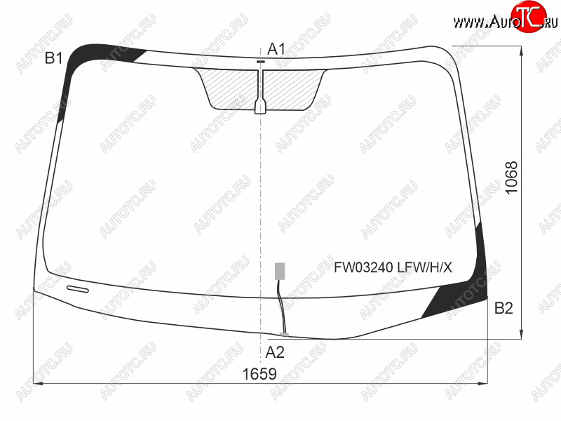 11 999 р. Стекло лобовое (Обогрев щеток) Toyota Sienna 10-20 XYG FW03240 LFW/H/X, fw03240lfwhx XYG FW03240 LFW/H/X  с доставкой в г. Керчь