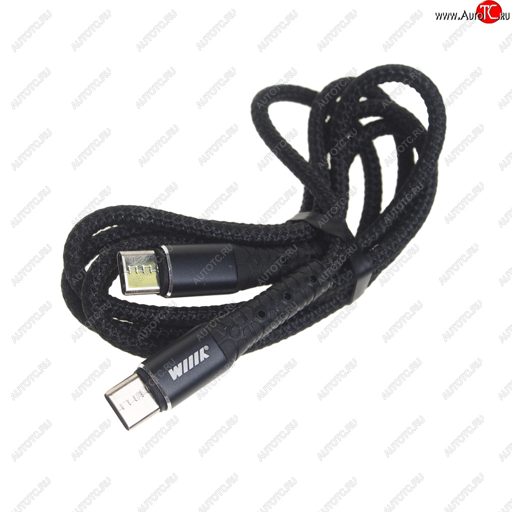 479 р. Кабель USB Type C-USB Type C 1м WIIIX WIIIX cb-712tc-tc(1.0)-chp-b  с доставкой в г. Керчь
