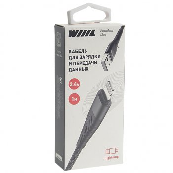 339 р. Кабель iPhone (5-) 1м WIIIX WIIIX cb725-u8-10b  с доставкой в г. Керчь. Увеличить фотографию 2