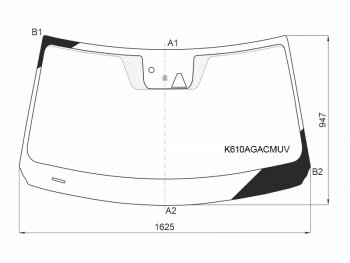 29 849 р. Стекло лобовое (Камера Датчик дождя Проекция) Hyundai Palisade 18-22 FUYAO K610AGACMUV  с доставкой в г. Керчь. Увеличить фотографию 1
