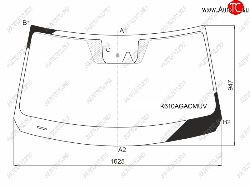 29 849 р. Стекло лобовое (Камера Датчик дождя Проекция) Hyundai Palisade 18-22 FUYAO K610AGACMUV  с доставкой в г. Керчь