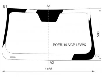 9 999 р. Стекло лобовое (4D PICK UP) Great Wall Poer 21- XYG POER-19-VCP LFW/X  с доставкой в г. Керчь. Увеличить фотографию 1
