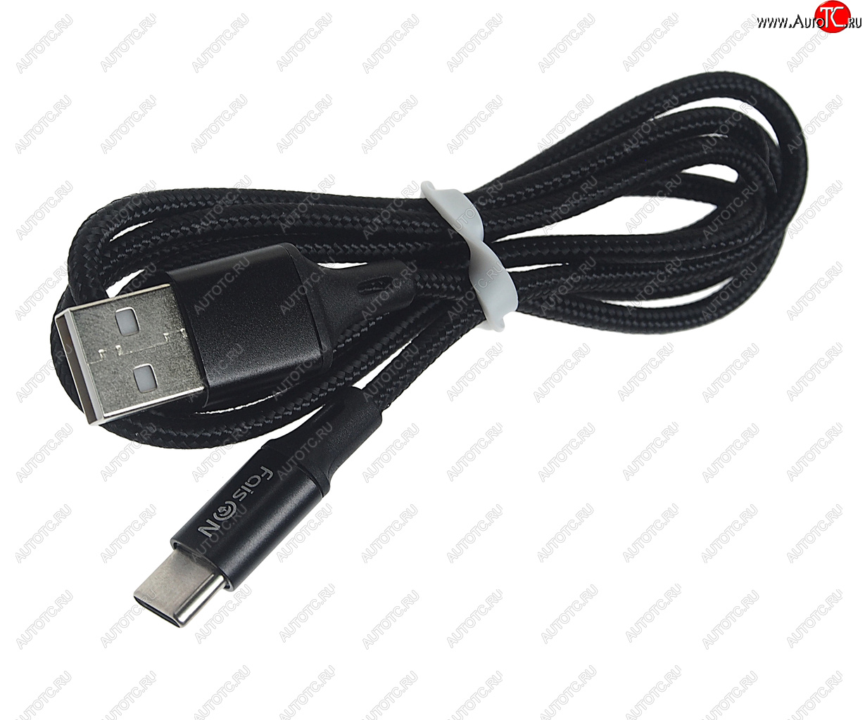 299 р. Кабель USB Type C 1м FAISON FAISON hx14 alum black  с доставкой в г. Керчь