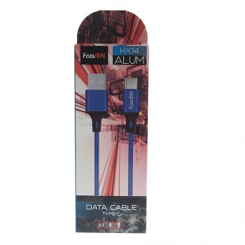 299 р. Кабель USB Type C 1м FAISON FAISON hx14 alum blue  с доставкой в г. Керчь. Увеличить фотографию 2