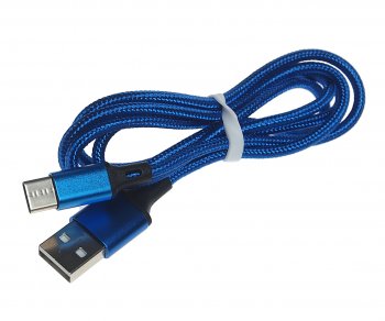 299 р. Кабель USB Type C 1м FAISON FAISON hx14 alum blue  с доставкой в г. Керчь. Увеличить фотографию 1